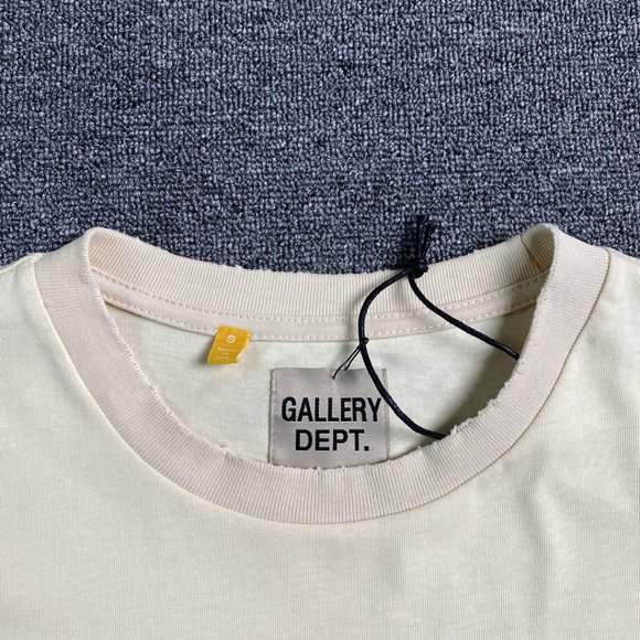 Gallery Cream Short Sleeve Splash Print Letter T-Shirt - Picture 11 of 13